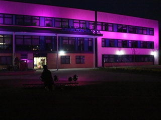 School Lights up for Sarah Everard